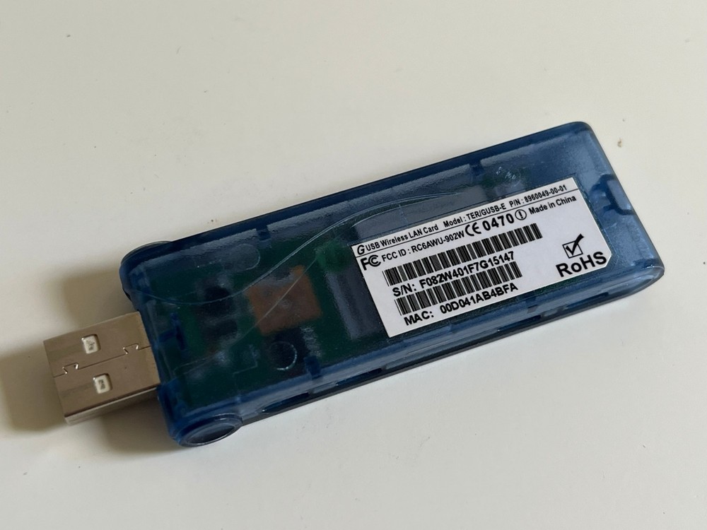 Netopia TER/USB-E USB Wireless LAN Adapter WiFi Dongle – Untested