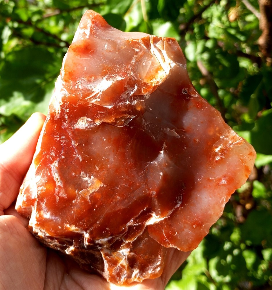 Raw Red Chalcedony