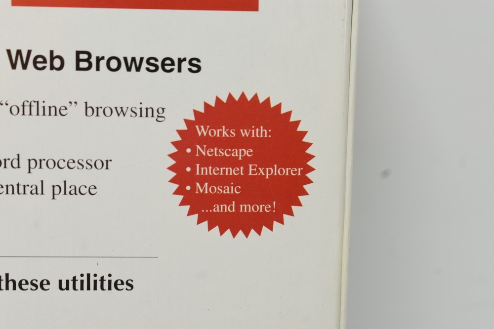 Vintage Web Buddy Demo Software Big Box Web Browser Toolbar 90's Mac. New Sealed