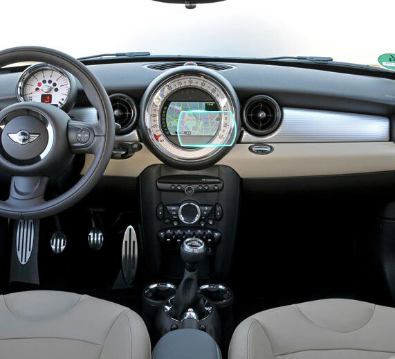 Crystal Clear Screen Protector for 2015 Mini Coupe Vehicle Navigation