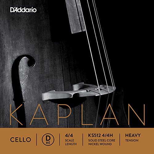 D'Addario Kaplan Cello Single D String, 4/4 Scale, Heavy Tension