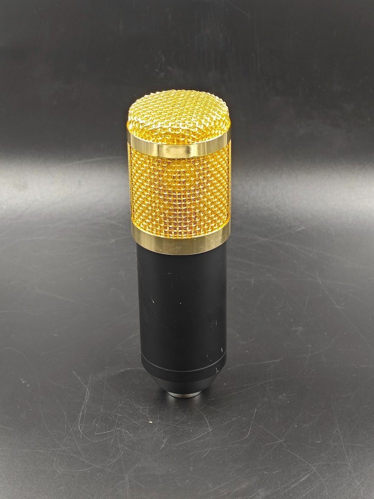 BM-800 Condenser Microphone Black/Gold Used Working
