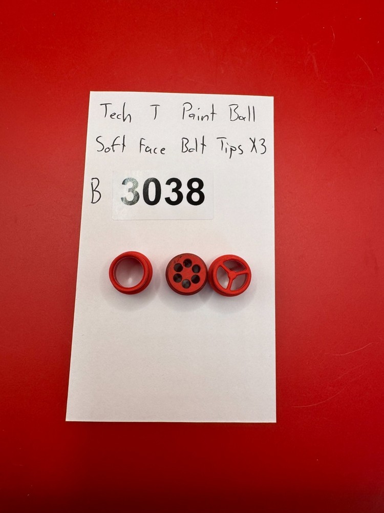 Tech T Paint Ball Soft Bolt Tips x 3 Red