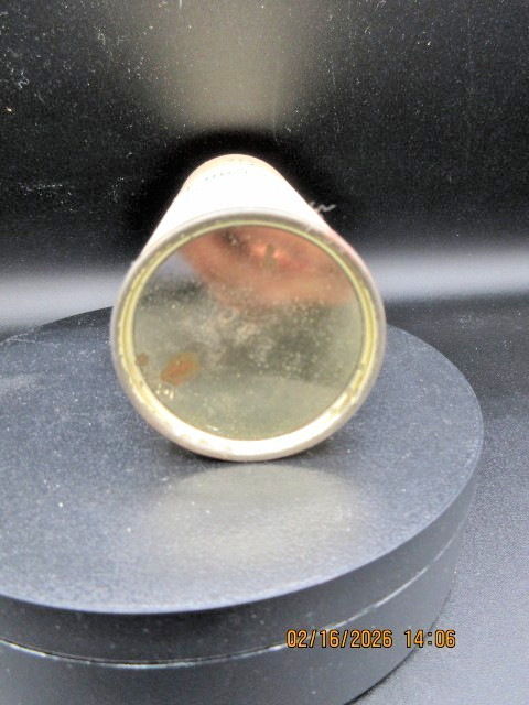 Vintage Coty Emeraude Talcum Powder from 1960 with Powder Still In It Metal Top