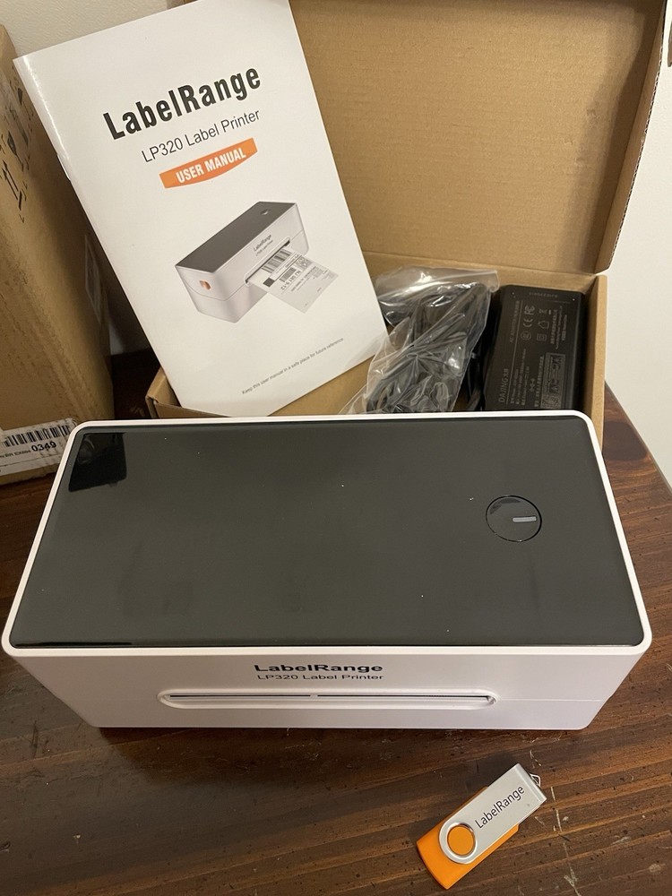 LabelRange LP320 Label Printer with Accessories and Setup Manual