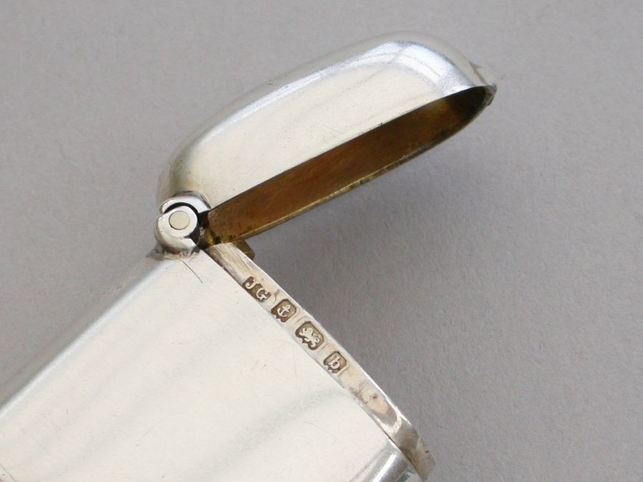 Edwardian Silver Combination Vesta & Sovereign Case. By Joseph Gloster 1901