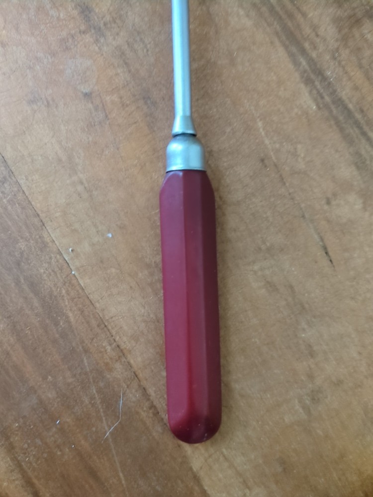 Vintage Ladle With Red Bakelite Handle