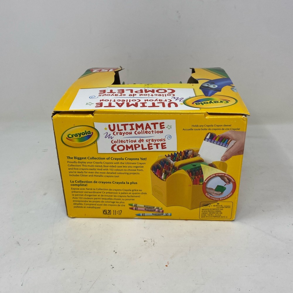 Crayola Ultimate Crayon Caddy 152ct Assorted w/ Lid & Sharpener