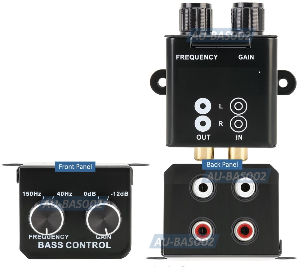 RCA Line Level Controller – Bass Volume Control for Subwoofer or Amp