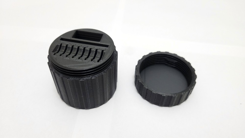 MicroSD Portable Storage Container w/ Room For Adapters (3D Printed)