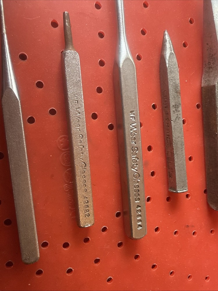 Vintage Craftsman Chisel & Punch Set, Circle G