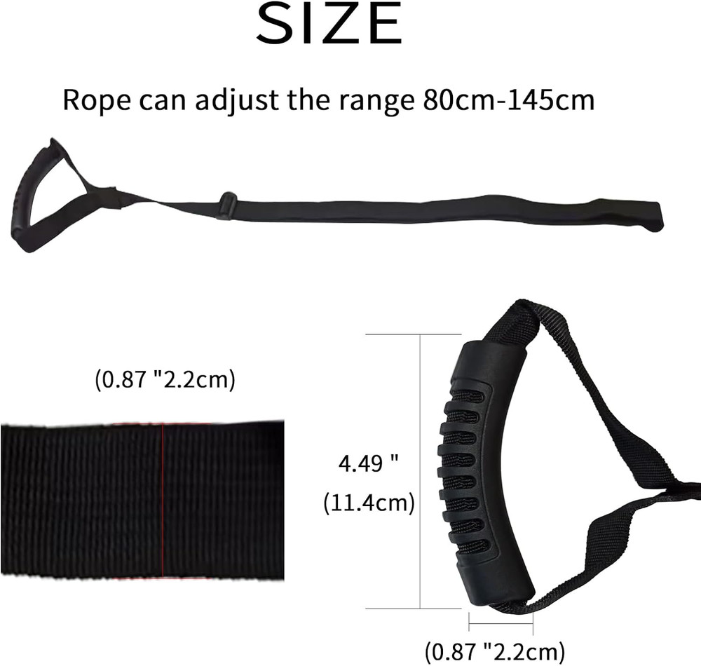 Kayak Towing Strap Adjustable Stand Assist Handle Canoe SUP Pull Rope