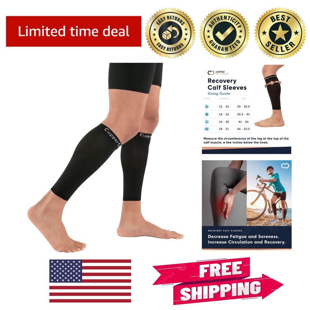 Versatile Calf Sleeves - Compression Support for Athletes & Recovering Patients