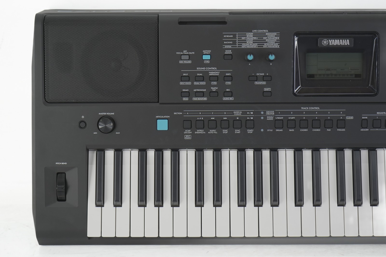 Yamaha PSR-E473 61-Key High-Level Portable Keyboard Damaged