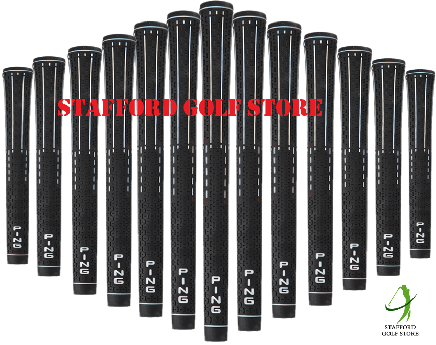 PING 360 ID-8 Golf Grip - UNDERSIZE/STANDARD/OVERSIZE, Black, .600" Round CORE