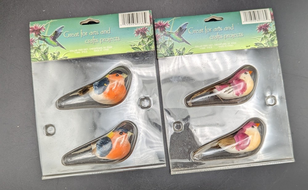 8 Assorted Birds For Arts & Crafts Project (New & Used)
