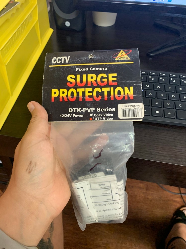 Ditek DTK-PVP Series. Fixed Camera Surge Protector - NEW