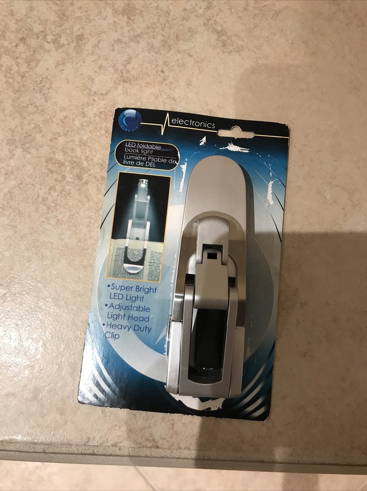 LED Foldable Book Light Battery Not IncludedBox Silver / Gray
