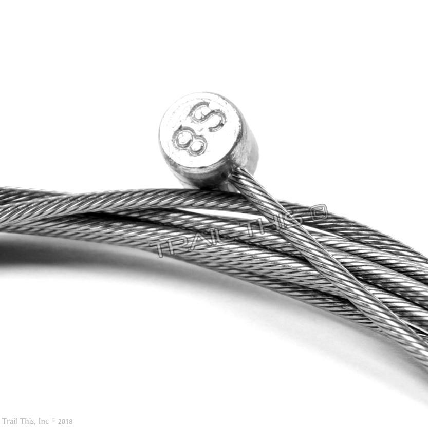 10 x Jagwire Slick Stainless MTB Brake Cables 1.5mm x 2000mm for SRAM Shimano