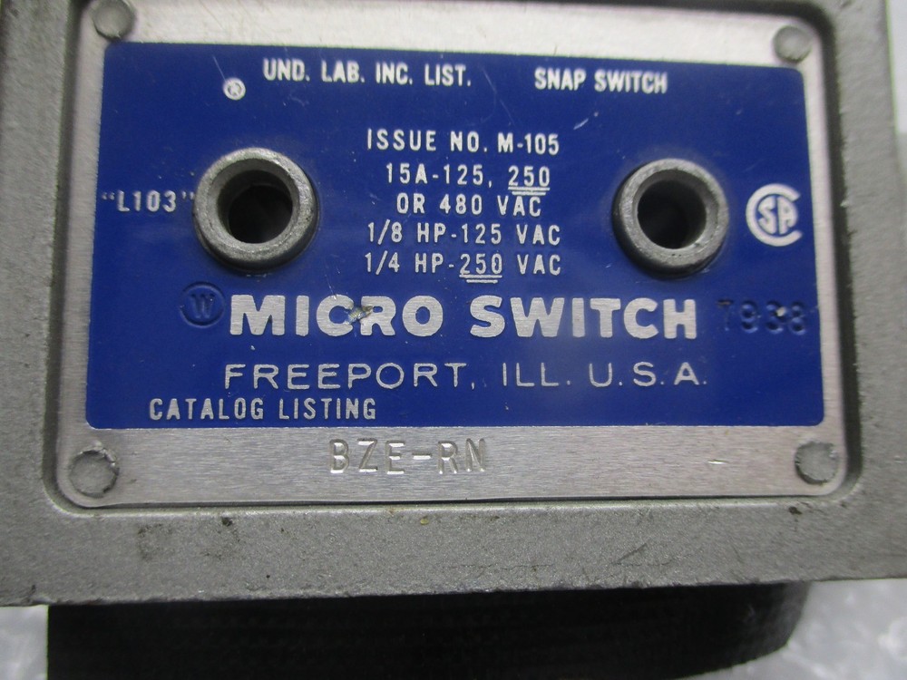 MICROSWITCH BZE-RN SWITCH NSNP
