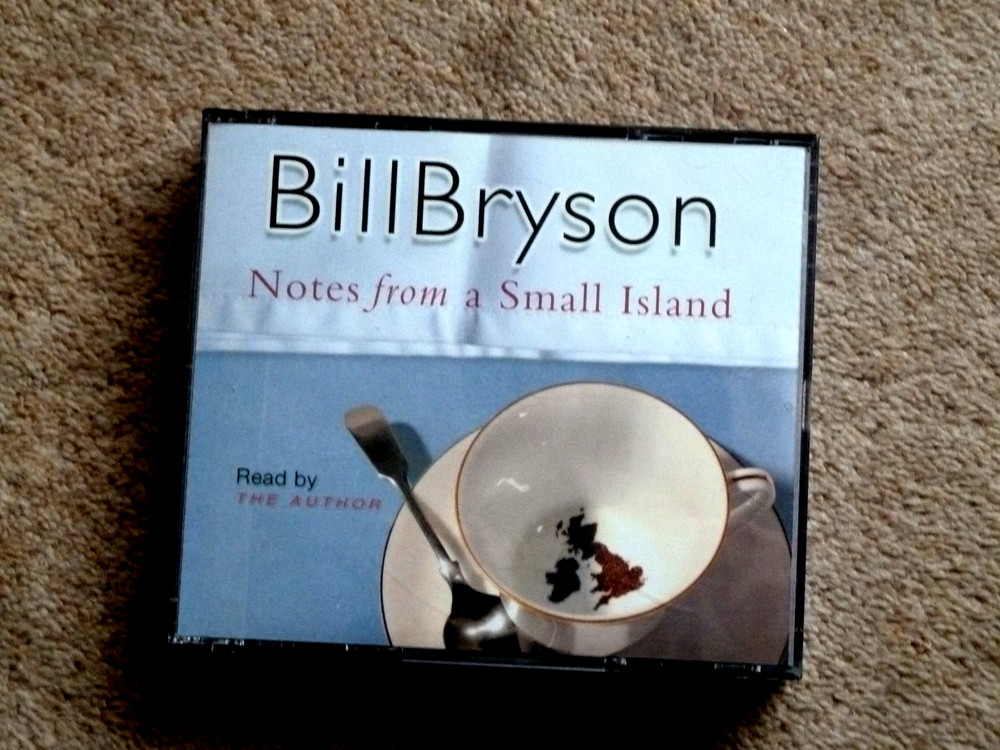 BILL BRYSON - NOTES FROM A SMALL ISLAND -  AUDIO BOOKS - ( 5 CDS )
