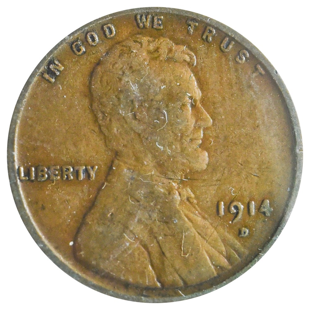1914-D Wheat Cent (F)