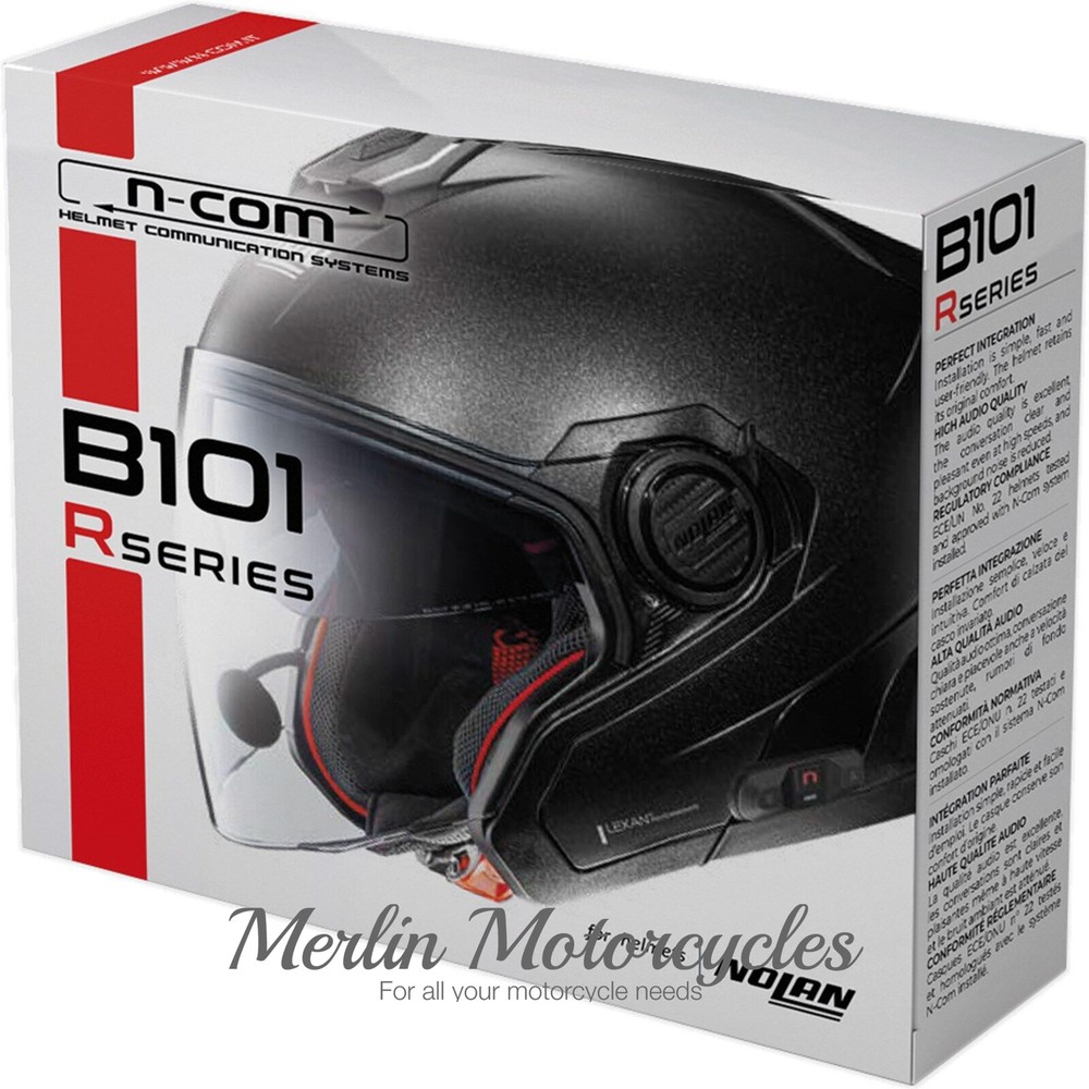 Nolan N-Com Bluetooth B101 R Series Motorcycle Communication System Intercom