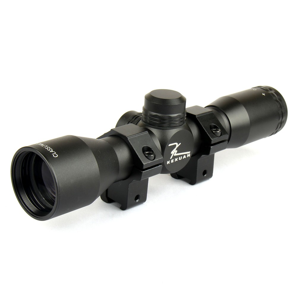 Kexuan 4X32 Compact Scope with 1" Dovetail Scope Rings