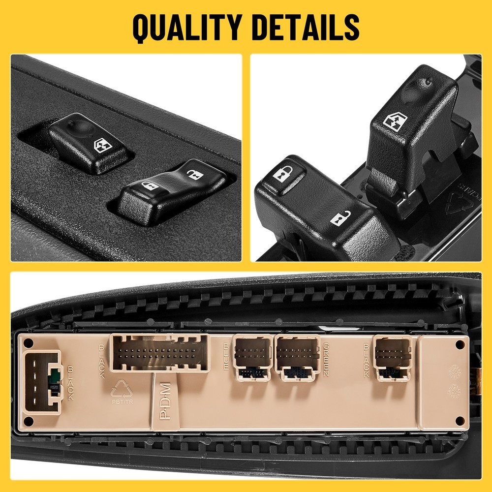 19115820 Front Passenger Window Switch &Bezel for 2003-2007 Chevy Silverado