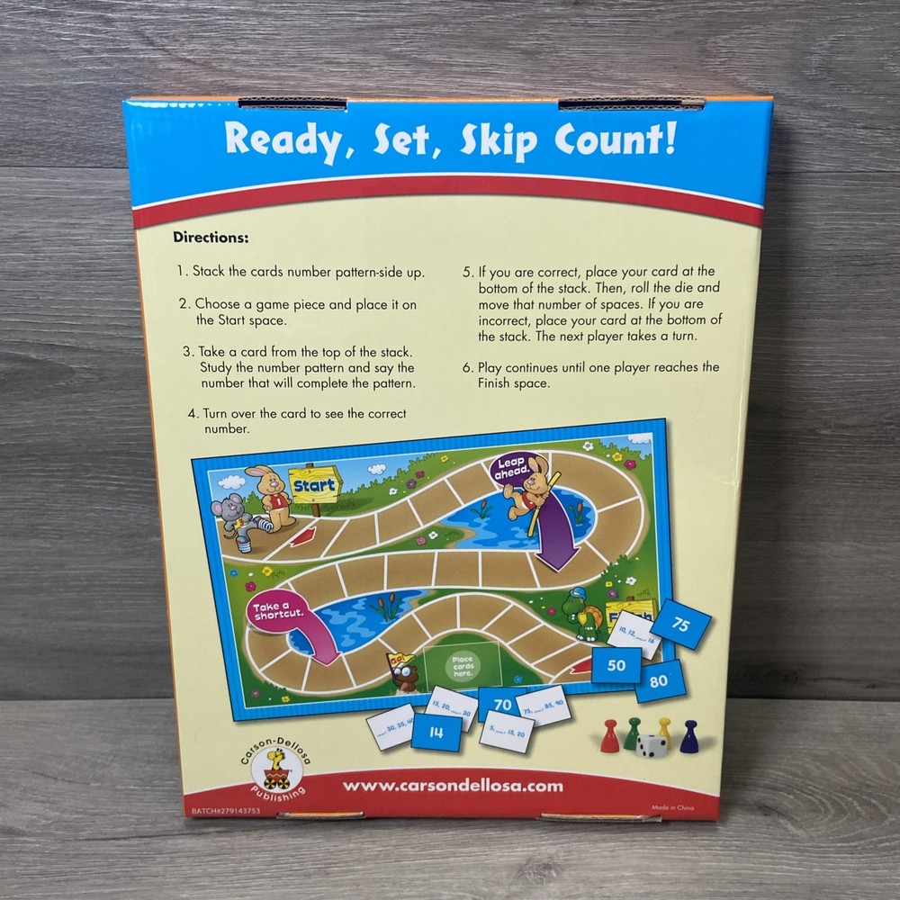Carson Dellosa Math Board Games Learning Educational Grade 1 Complete Set Of 4