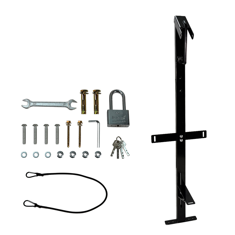 New Universal Open Landscape Trailer Blower Rack Holder With Lockable Feature