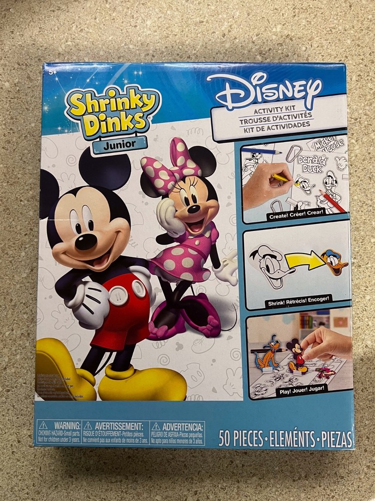 Shrinky Dinks Junior Disney Classics Activity Kit Mickey Minnie Mouse New