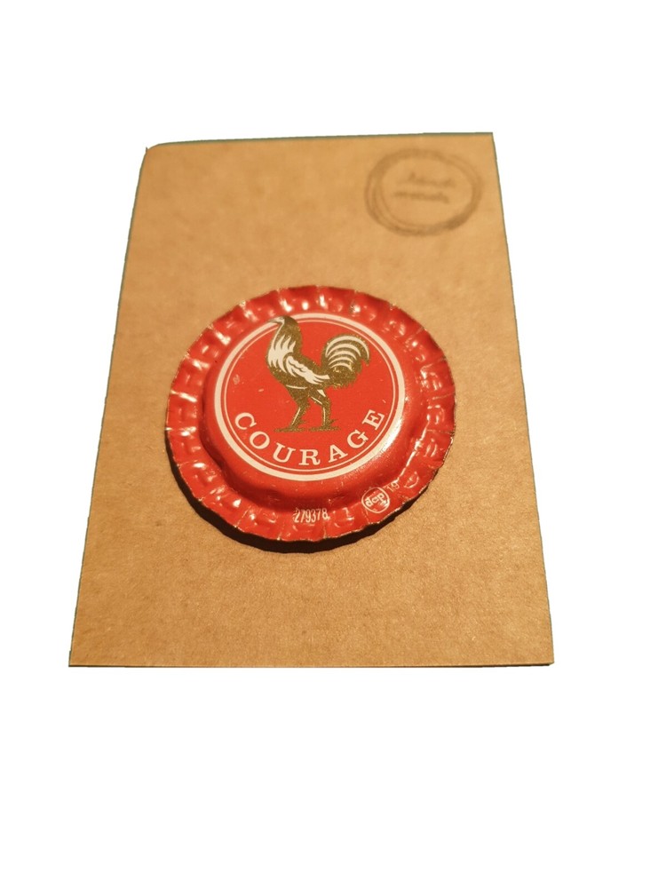 BOTTLE CAP FRIDGE MAGNET COURAGE