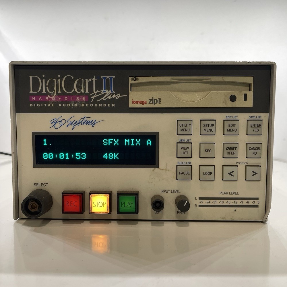 360 Systems DigiCart II Plus Model 2720 Hard Disk Random Access Recorder