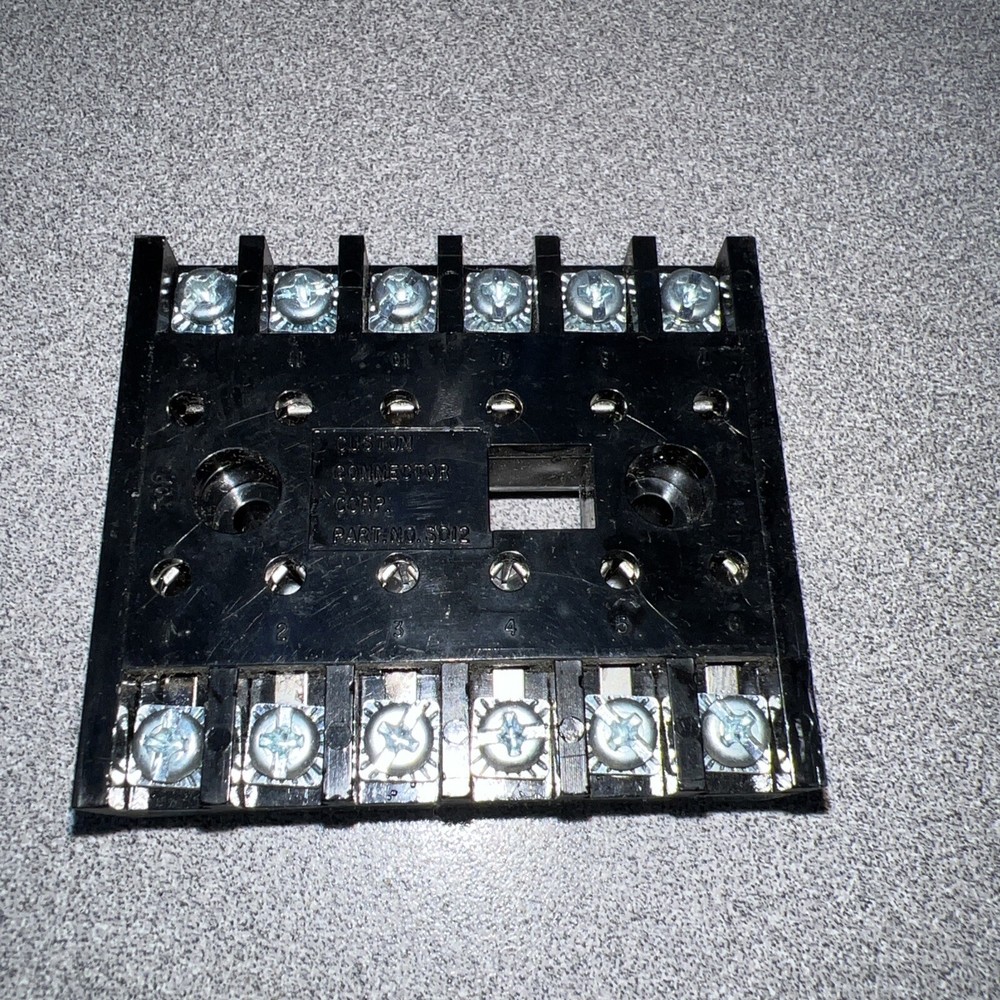 CUSTOM CONNECTOR CORP SD12 RELAY SOCKET BASE 12 PIN NEW No Box