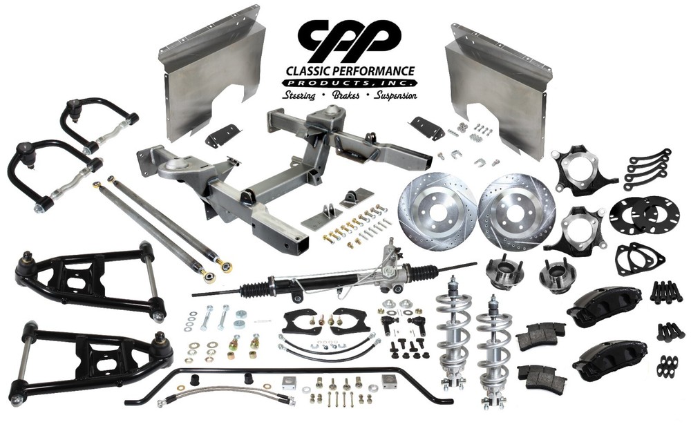 66-67 CHEVY II NOVA FRONT IFS MUSTANG 2 BLACK CPP C7 VETTE  13' VIKING COILOVER