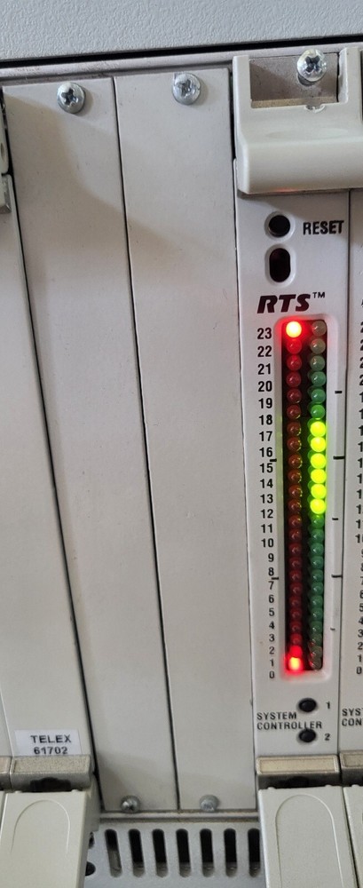 RTS TELEX ADAM SYSTEM CONTROLLER board 9030-7514 + CONTROLLER BACK CARD