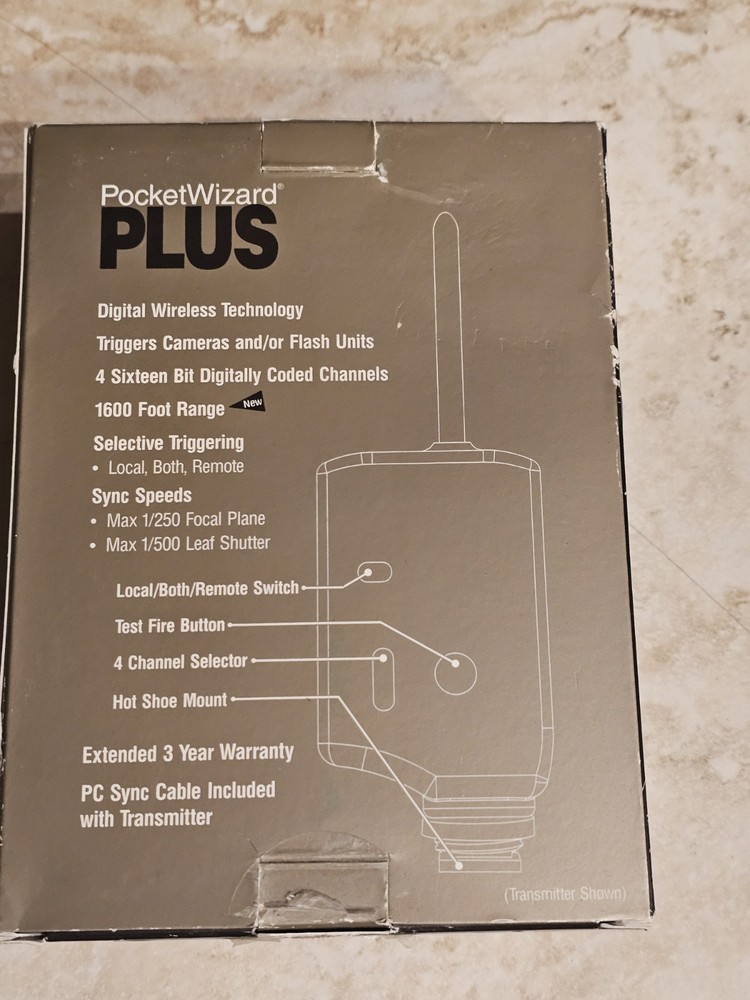 *Open Box* Pocket Wizard Plus Digital Transmitter and Receiver