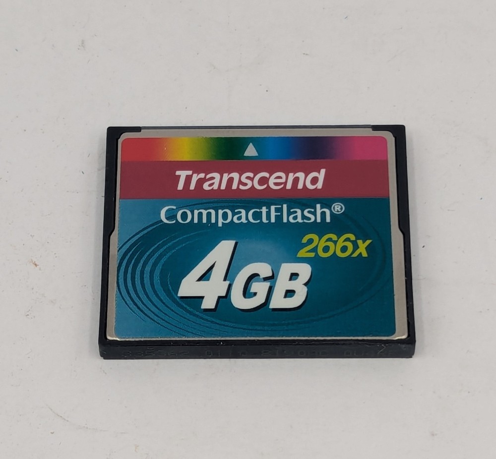 Transcend 4GB CompactFlash CF 266x Card Used OEM