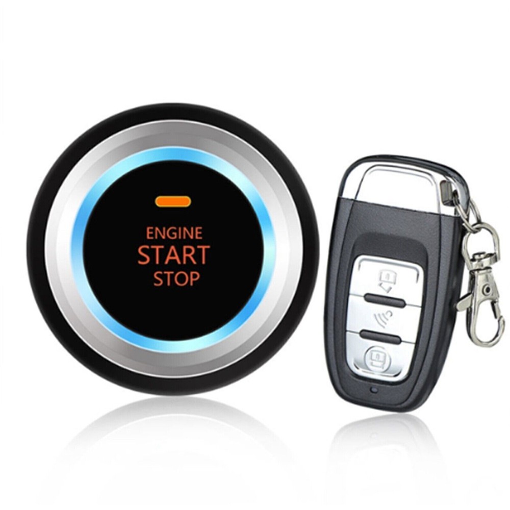 Car Keyless Entry System Engines Start Ignition Security Alarm Kit w/ 2 RemoteDa