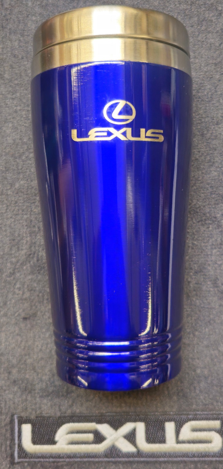 Lexus Logo Blue 16oz Stainless Steel Tumbler Travel Mug Official Licensed