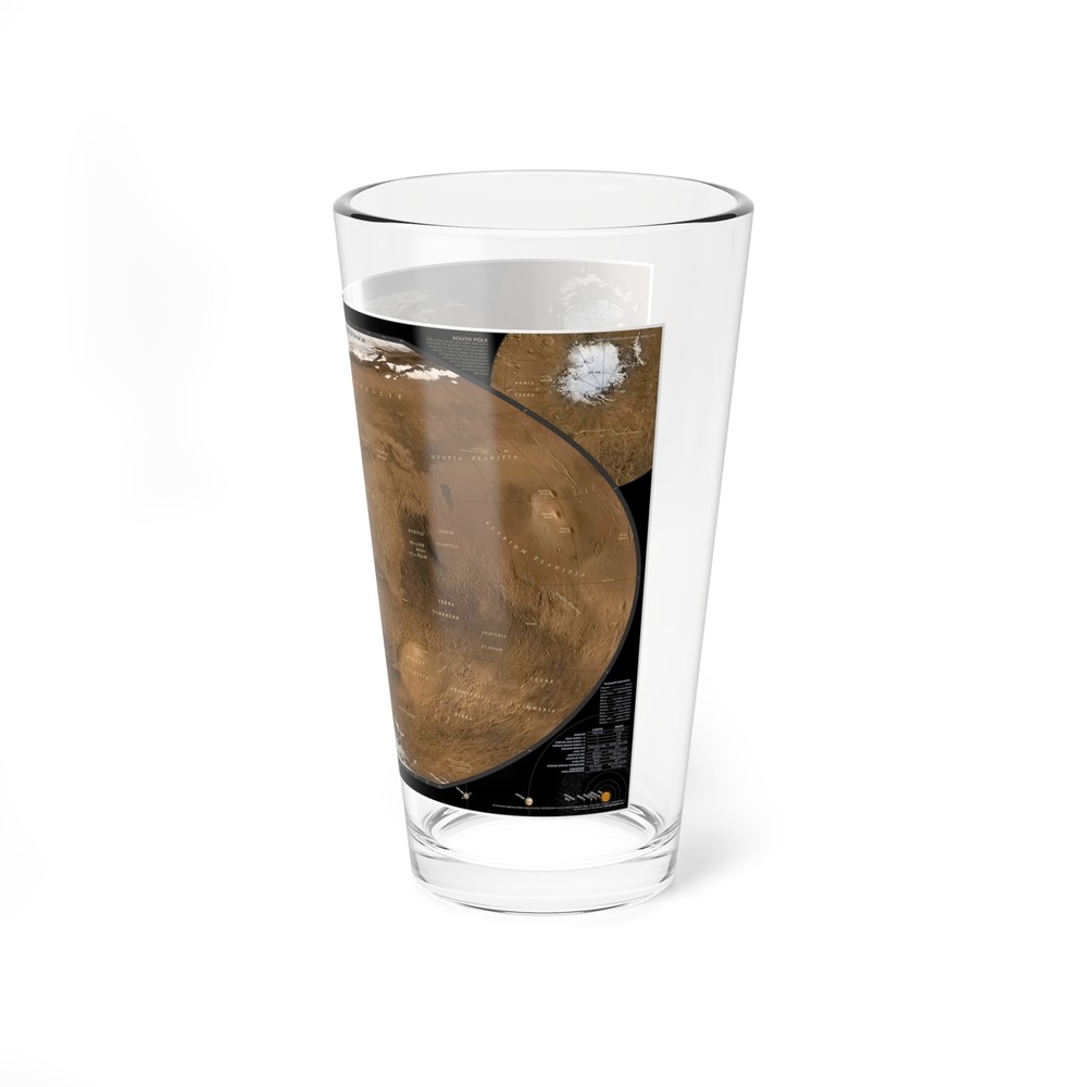 Space - MARS (2001) (Map) Pint Glass 16oz