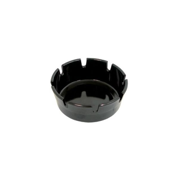 New Winco MAS-4K-EA 4 Round Black Melamine Ash Tray Office Patio Restaurant Bar