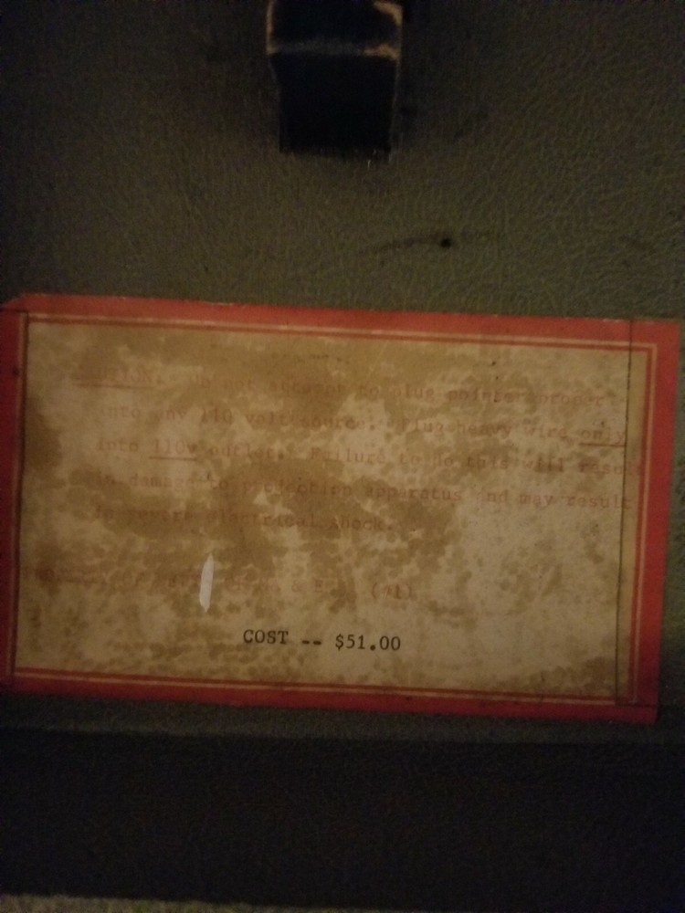 Vintage EdnaLite 120 Projector Light Pointer With Case Early Teaching Tool