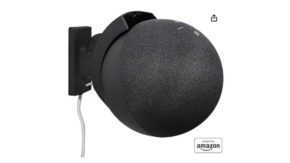 Made For Amazon Wall Mount, Black, Echo (4th generation), new open box