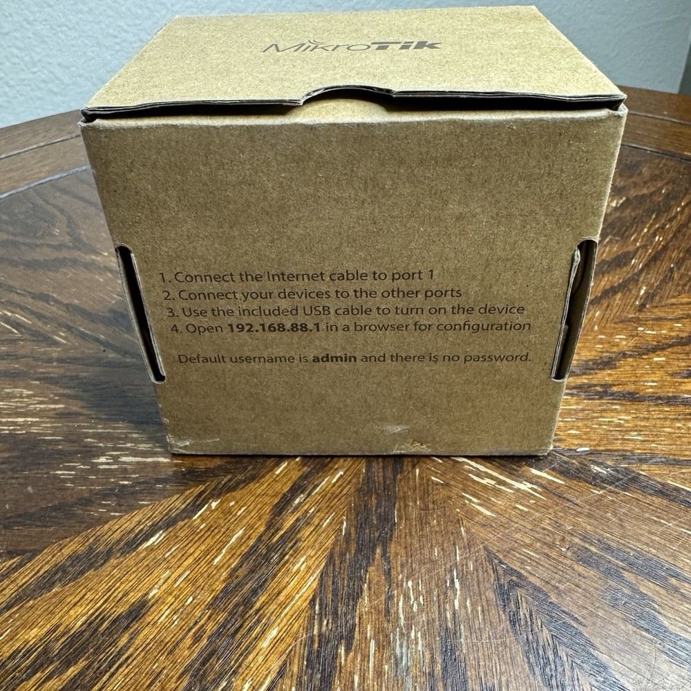 MikroTik RB931-2nD hAP mini Wireless Router Bundle w/ Power Adapter Box