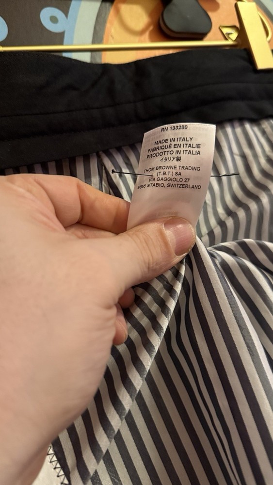 Thom Browne grey wool kilt skirt, size3