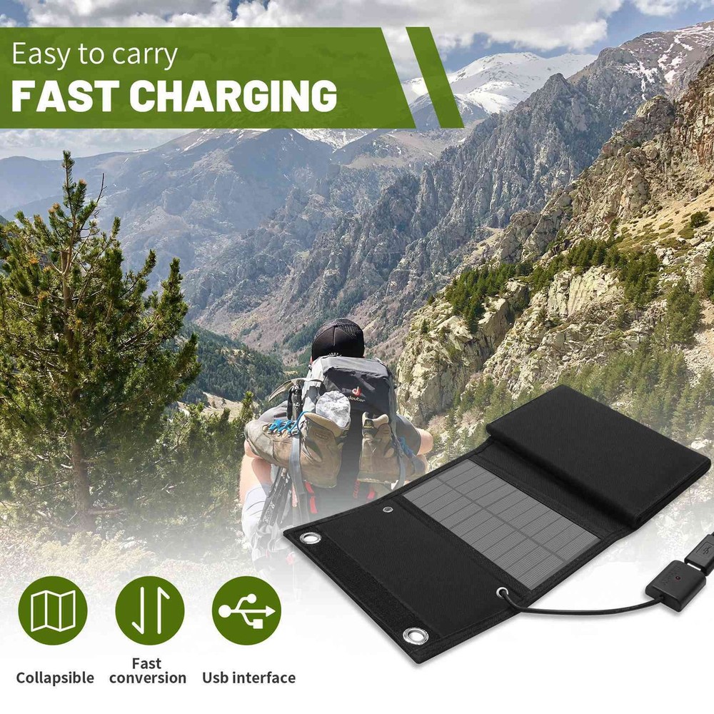 12W Foldable USB Solar Panel Solar Cell Portable Folding Solar Panel for9542