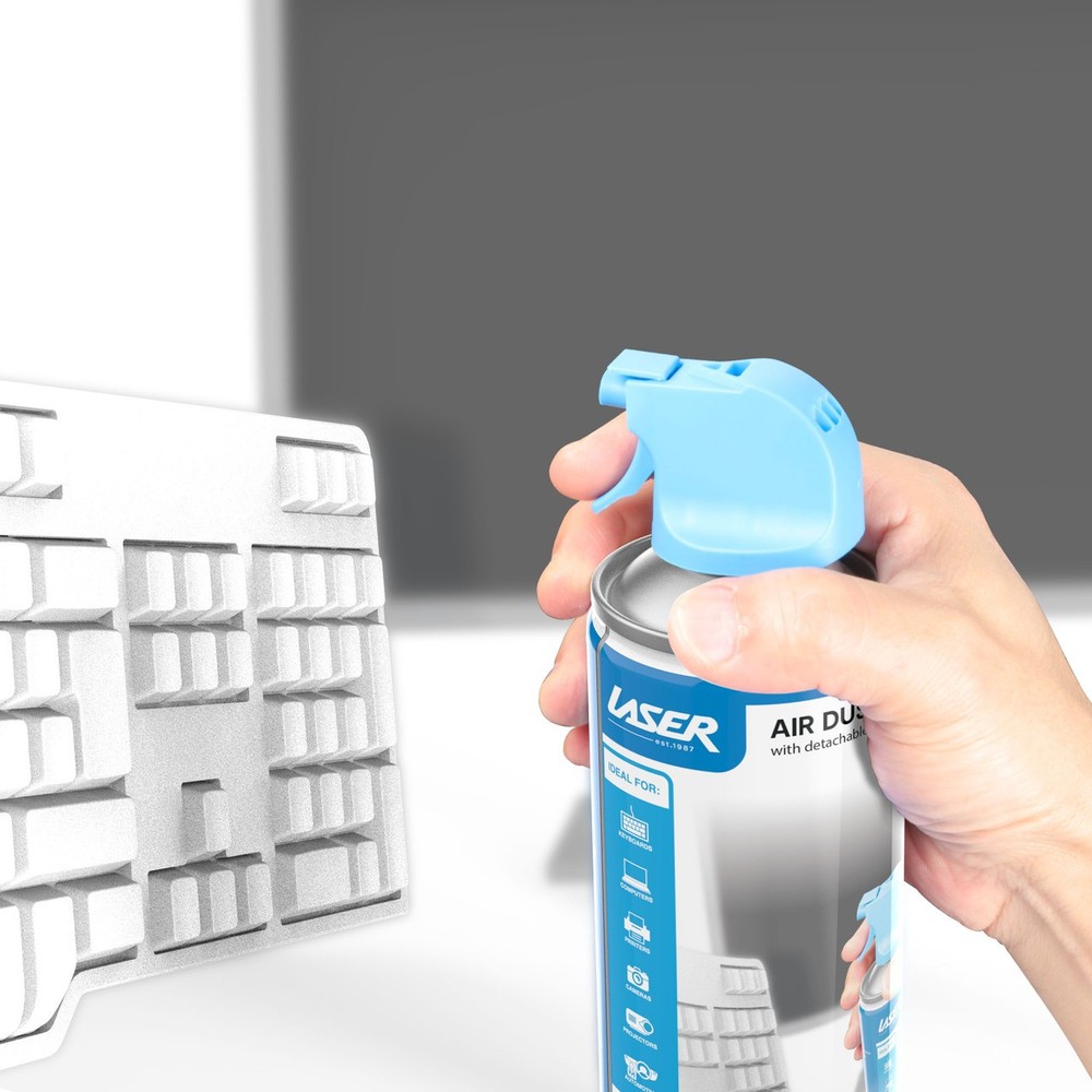 Laser 400ml Compressed Air Duster Spray 3 Pack for Cleaning Electronics