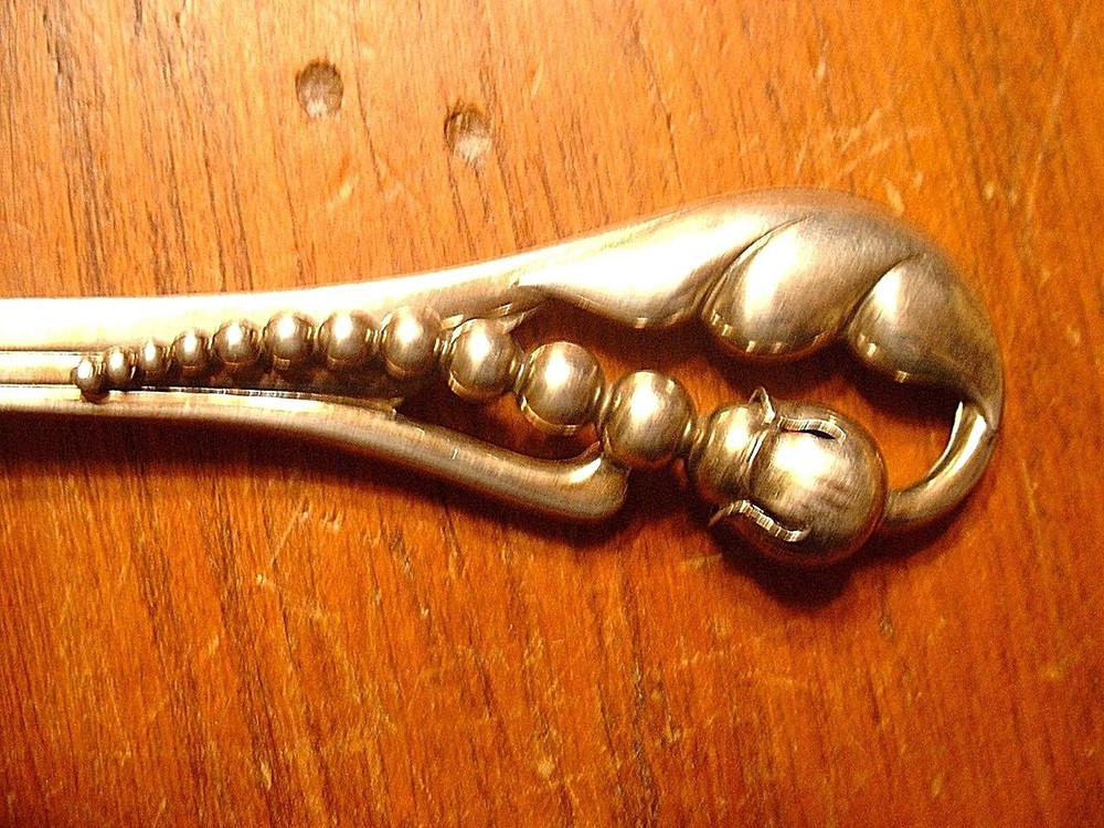 Vintage Eiler & Marloe Arts & Crafts Danish Sterling Serving Fork